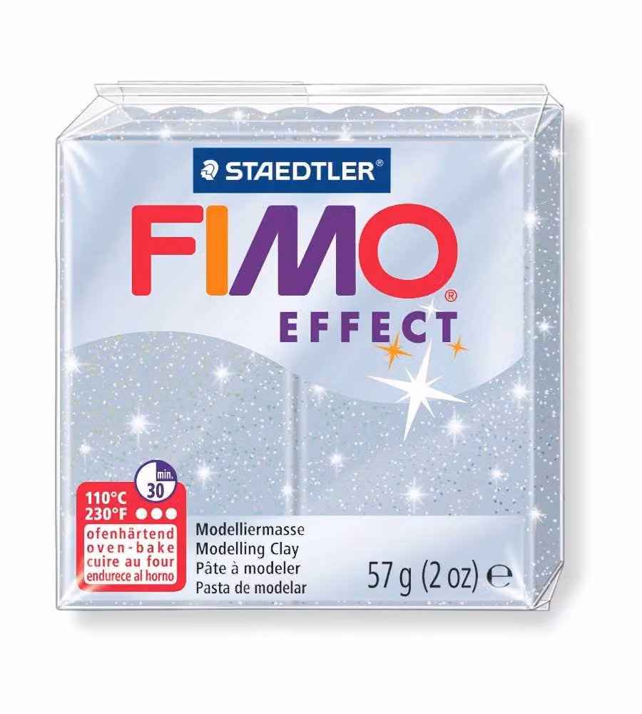 Pasta fimo soft effect 56 g argento metallico