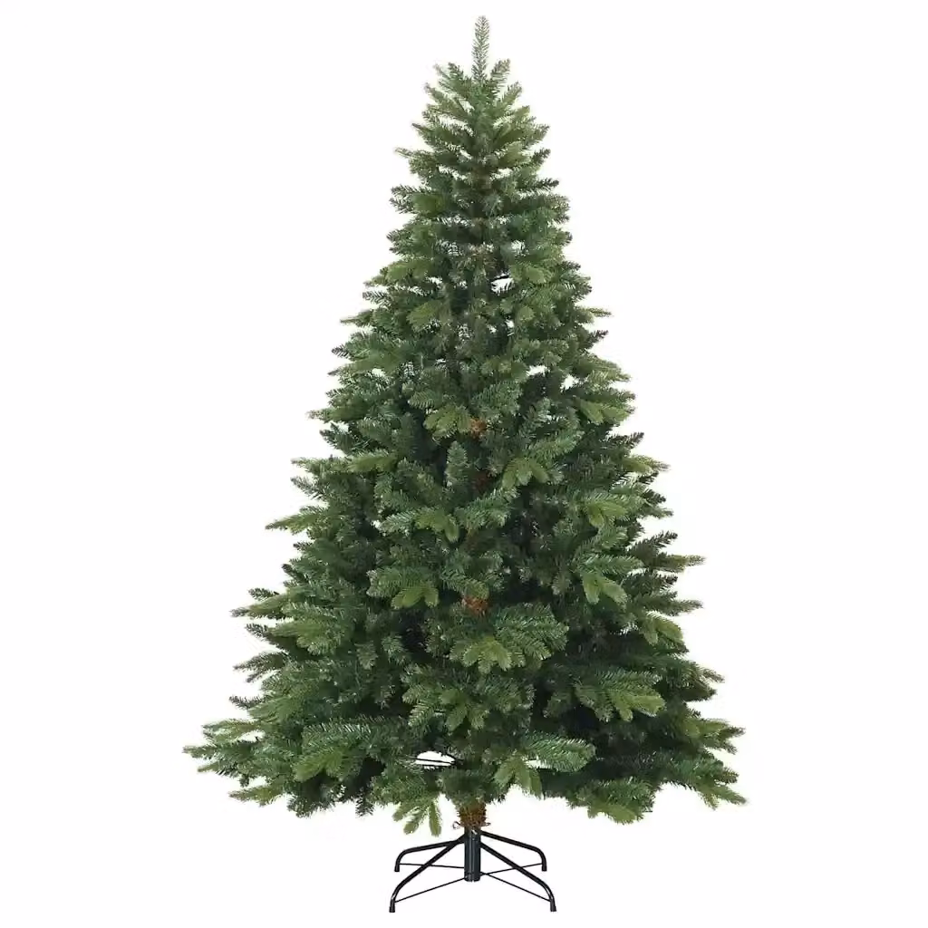 Albero di Natale artificiale verde vidaXL con rami pieghevoli, Altezza: 210 cm – 2
