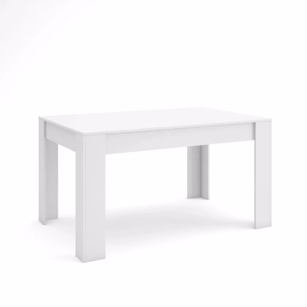Tavolo da pranzo rettangolare SKRAUT HOME bianco per 6 persone L: 140 cm, P: 90 cm, H: 76 cm – 2