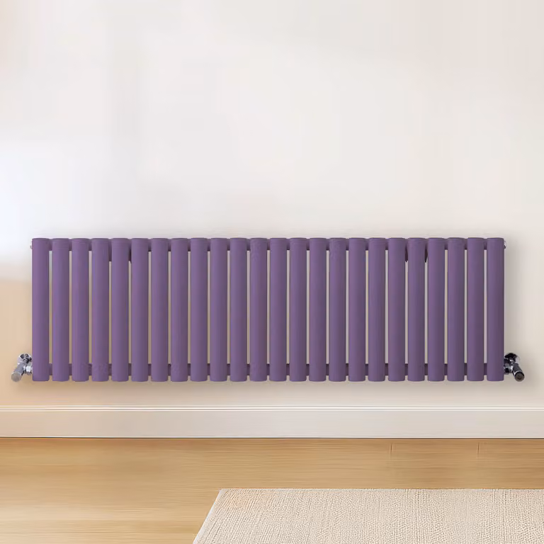 Radiatore di Design Orizzontale  Viola (Lush Viola) -  400mm x 1416mm  - Pannello Doppio  - Revive