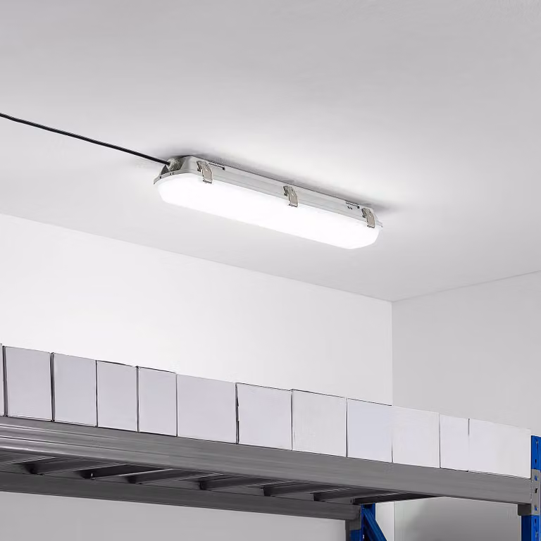 Lampada LED resistente all'umiditá Arcchio, lunghezza 61,8 cm, set da 5 Rao Arcchio, Bianco / Opale, Bagno, Plastica, Moderno, Lampade resistenti all'umidità