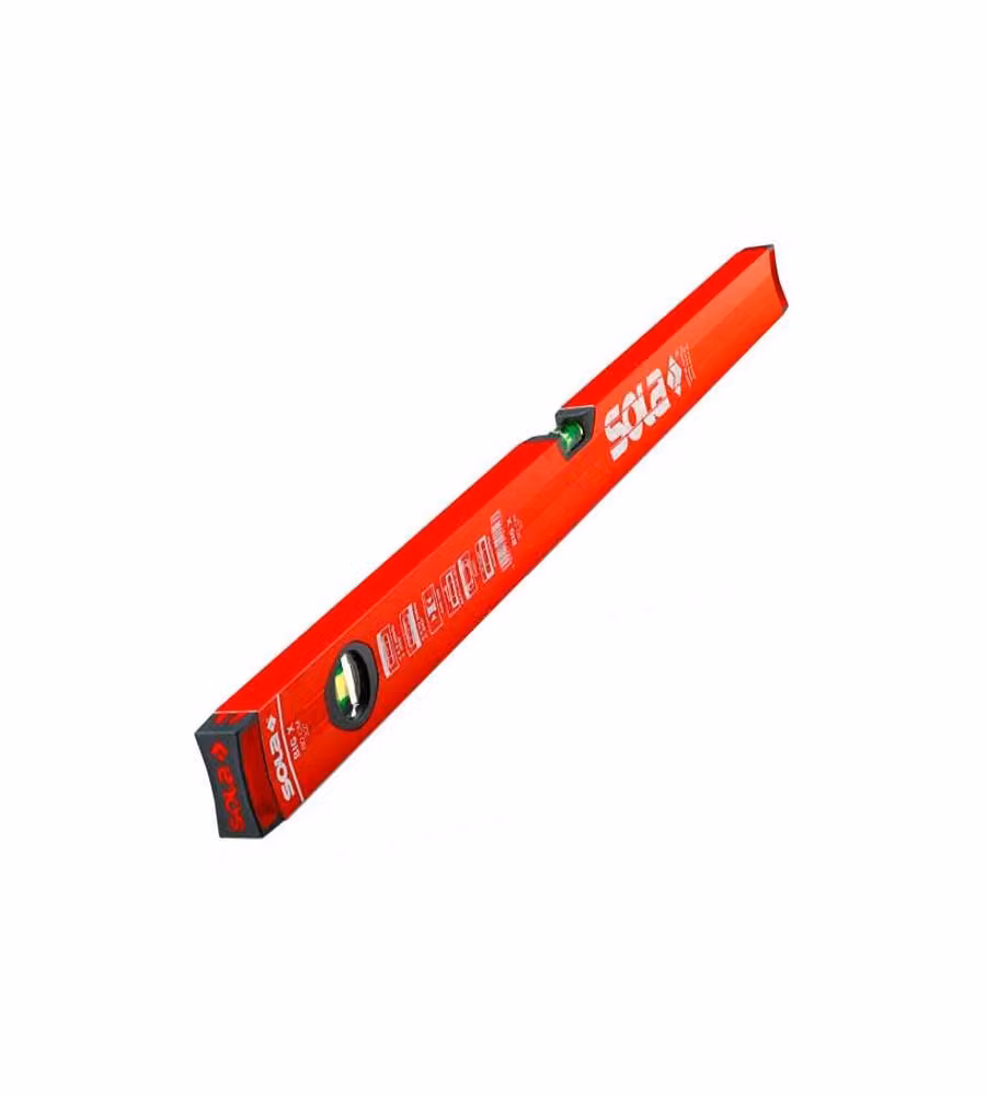 Livello All Bigx Sola in alluminio anodizzato rosso 80 cm