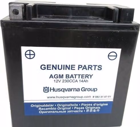 Batteria TC CTH Gel per trattori Husqvarna McCulloch Stiga ORIGINALE