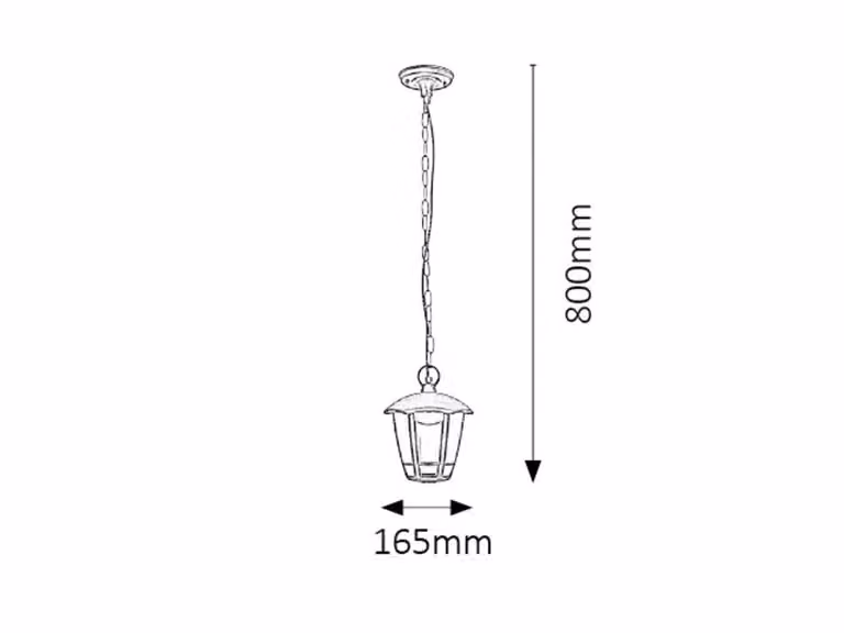 Lampada a sospensione per esterni LED 8W SORRENTO 8128 Rabalux