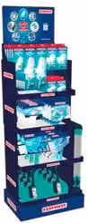 Espositore per accessori pulizia Leifheit CLICK SYSTEM blu 73pz EXPO 923