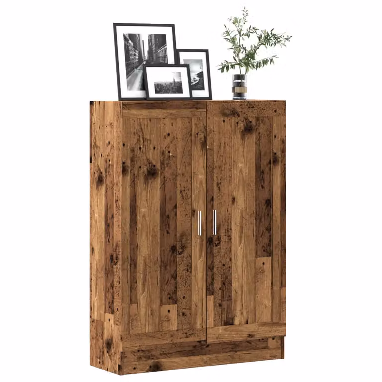 Libreria vidaXL in MDF stile classico color marrone con pannello posteriore L 82,5 cm x P 30,5 cm x H 115 cm