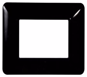 Placca compatibile Bticino Matix 2 moduli plastica colore nero