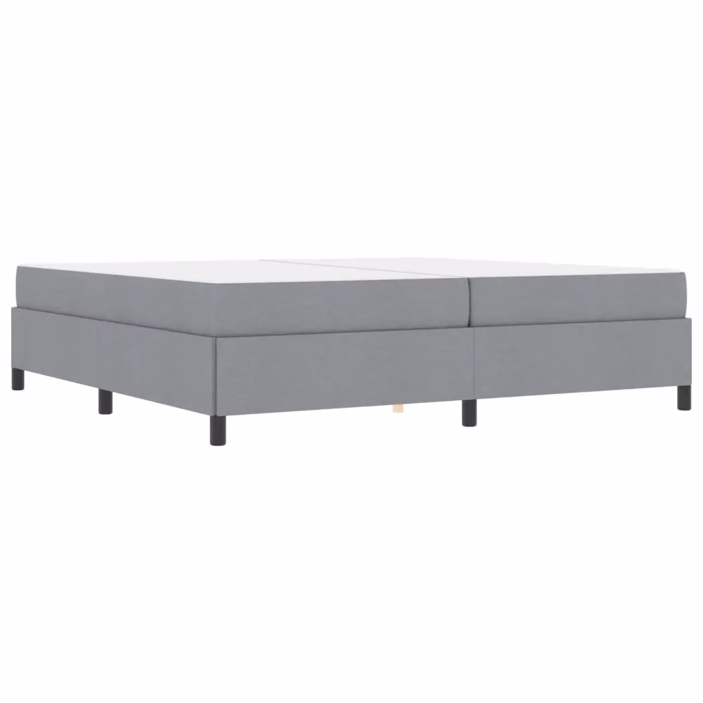 Letto a molle con materasso vidaXL in tessuto grigio L/P/H: 200 x 200 x 28 cm – 2