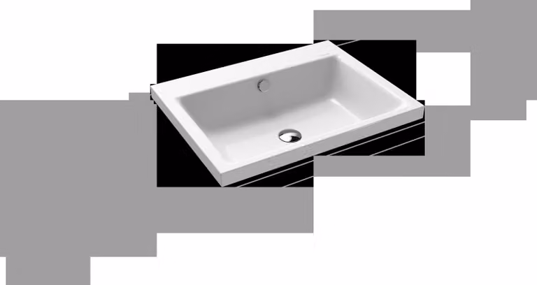 Lavabo à poser Kaldewei Puro 3154, 600 x 460 x 40 mm, 900406003001, 900406003001