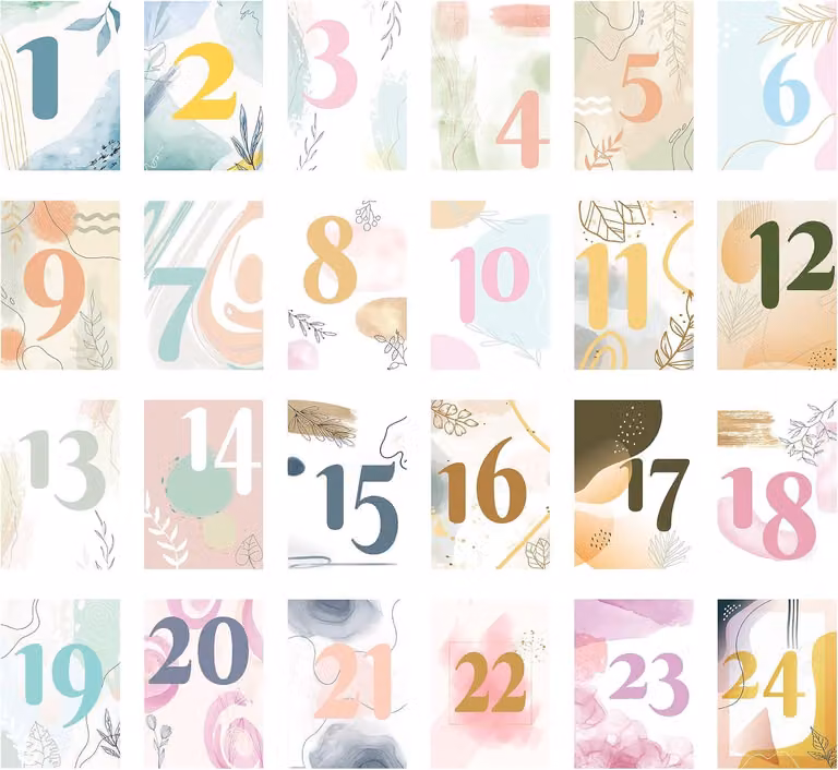 Calendario dell'Avvento per la mindfulness: 24 esercizi di consapevolezza e un elegante supporto in legno