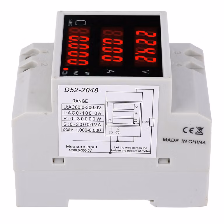 Misuratore di potenza, amperometro, misuratore di tensione, voltmetro, misuratore di potenza digitale