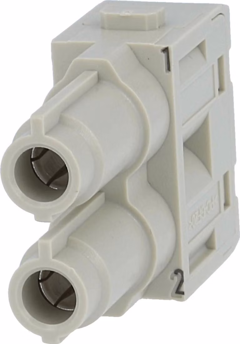 HARTING Han 70 Ampere modulo inserto femmina (F) connessione assiale a vite, 2 poli 1000V, 70A - 1 pezzo