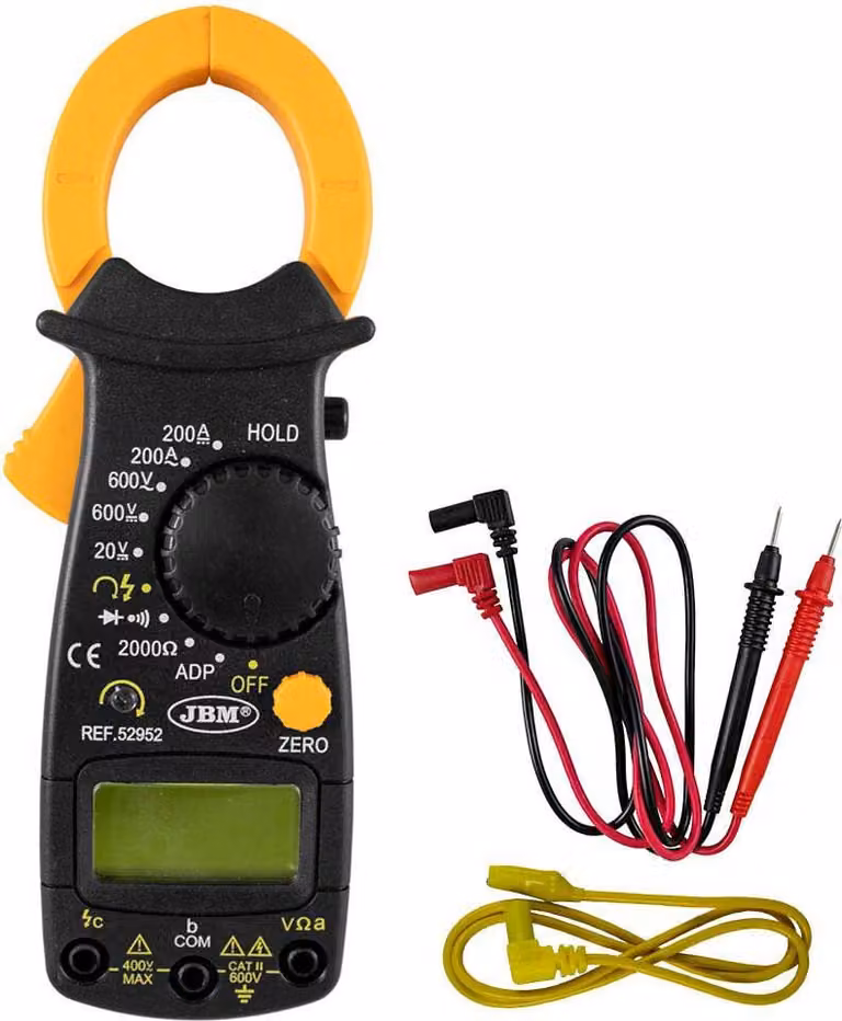 Pinza amperometrica professionale Jbm giallo taglia unica / spina UE giallo taglia unica
