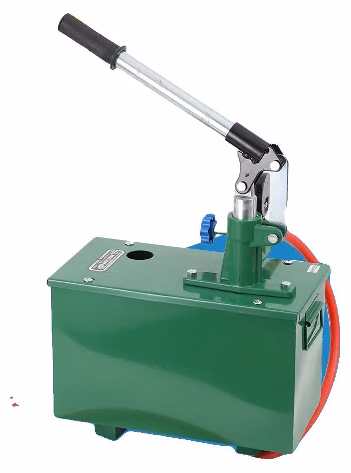 Pompa di prova per pressione, pressione massima 6,0 MPa, lunghezza del tubo 100 cm, dimensione del raccordo 1/2", dimensioni 60 cm x 22 cm x 12 cm, compatibile con sistemi solari per riscaldamento e impianti idraulici