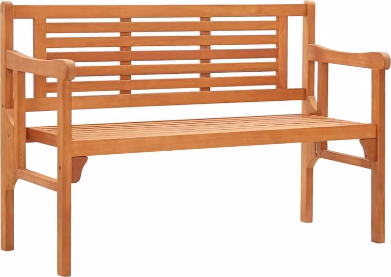 Panchina da Giardino Pieghevole 120 cm Legno Massello Eucalipto
