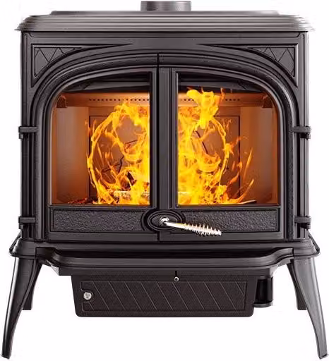 Stufa a legna a libera installazione OUTINFIRE ARES S7 ECO colore nero