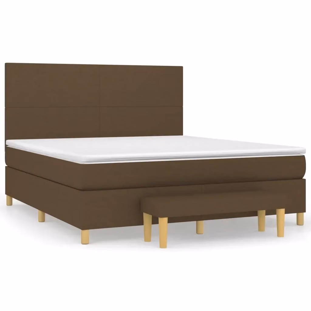 Letto Ibrido con Giroletto a Molle e Materasso vidaXL, Marrone e Bianco, L/P/H: 180 x 200 x 203 cm – 2