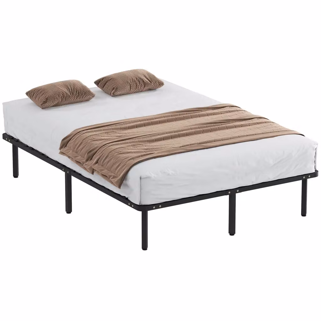 Letto matrimoniale contenitore Xylo in legno massello con rete a doghe nero L/P: 140 x 190 cm – 2