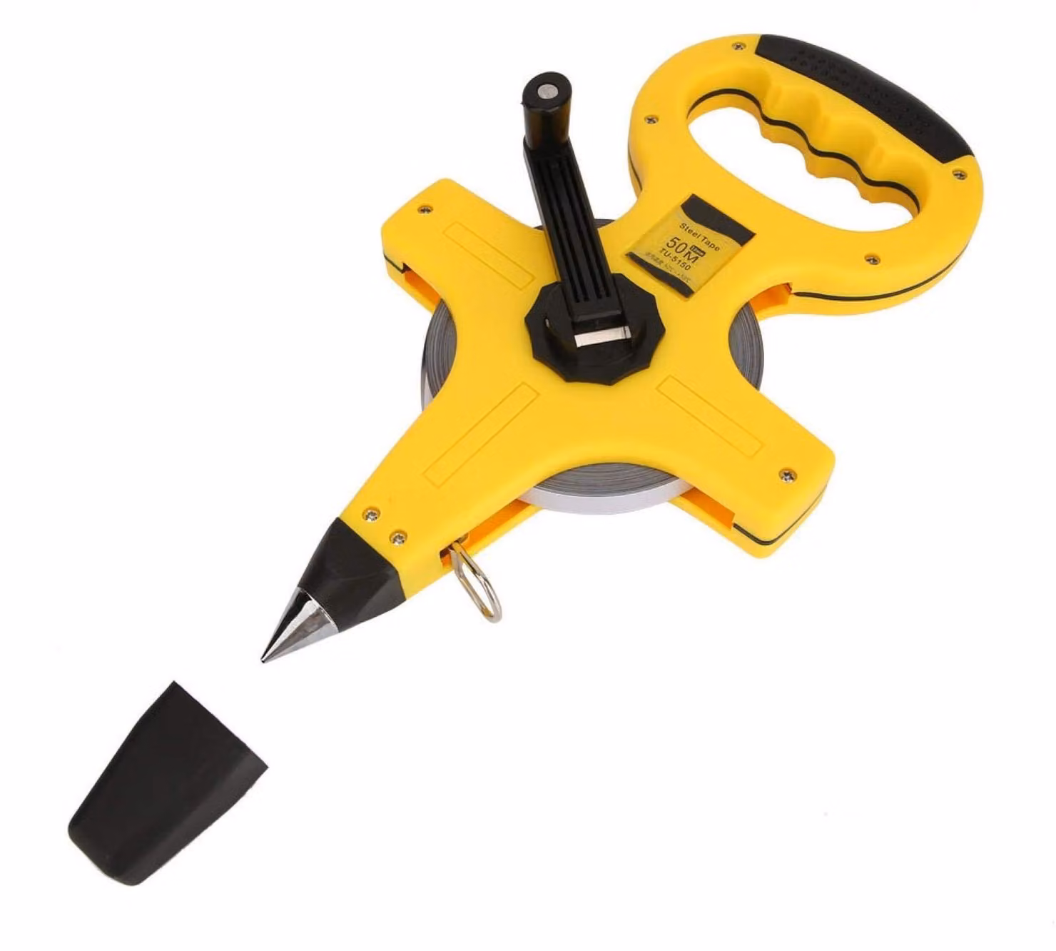 Inovra - Misuratore a rotella da 50 metri - Acciaio inossidabile - Professionale - Portatile - Resistente agli urti - Regolabile - Facile da usare - Metro a nastro