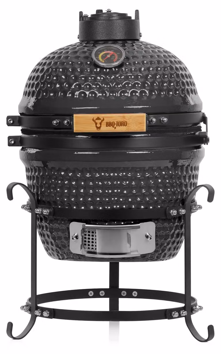 Barbecue a carbone Kamado - Diametro 32 cm - In Vetroceramica - Design compatto