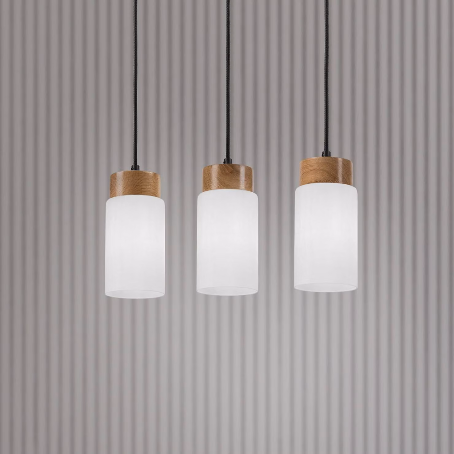 Lampada a sospensione in vetro Markus Lamkur, dimmerabile, Bianco / Opale, Soggiorno / Sala da pranzo, Vetro, Scandinavo, Lampada a sospensione