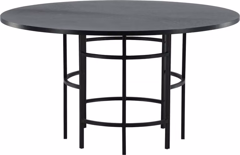 FURNLUX Tavolo da pranzo Copenhagen Nero 140cm / Hauptfarbe: Schwarz / Dimensioni: 140 x 140 x 74 cm