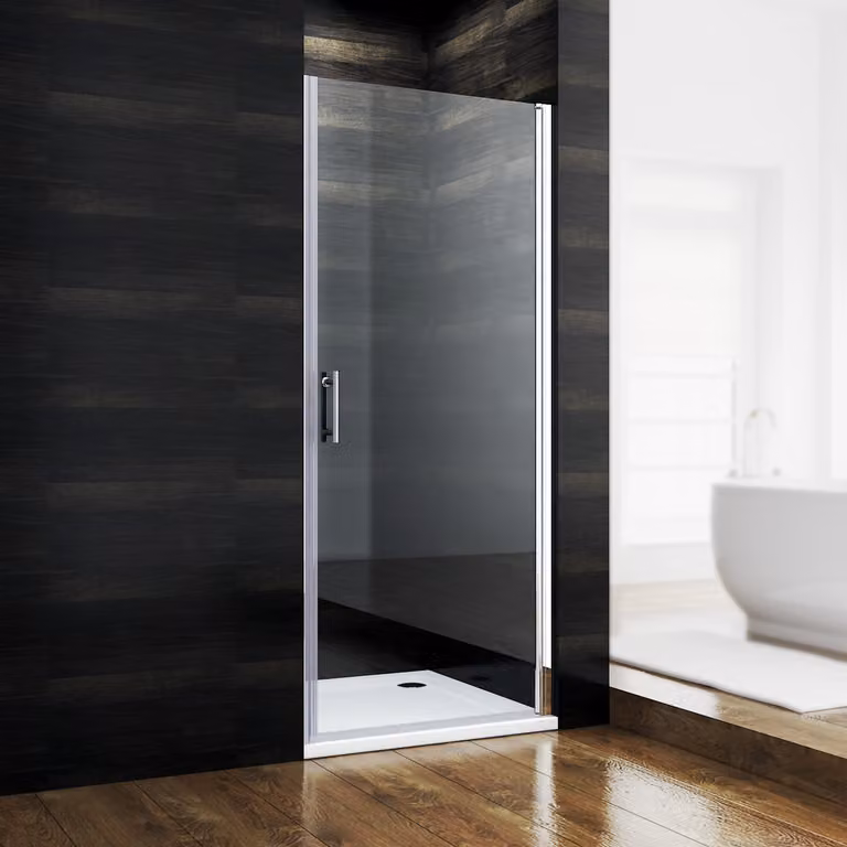 Cabina doccia con porta a nicchia LxH:80x195cm Realizzata in vetro temperato di sicurezza da 5 mm, rivestimento NANO per una facile pulizia