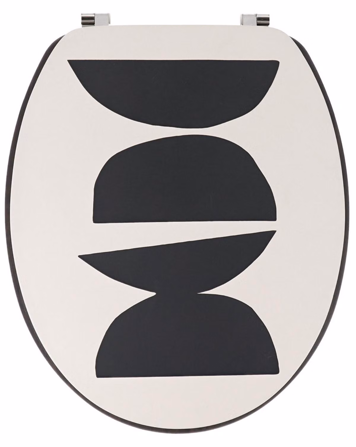 TENDANCE: Sedile per WC, copriwater, copriwc. Dimensioni: 37 x 46 cm. Colori: beige, nero. Ideale per il bagno
