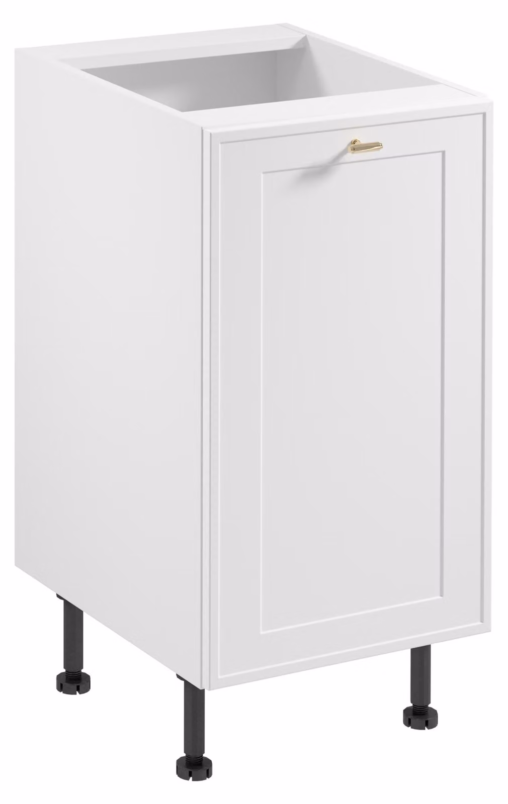 Mobile basso a un'anta SALERNO - larghezza 45 cm, bianco