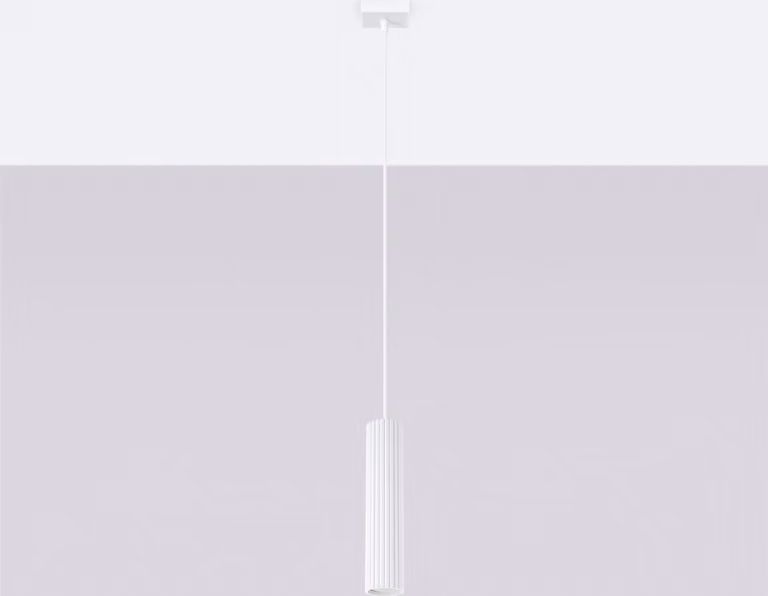 Lampada a sospensione GRAVIO bianca 1xGU10x10W in alluminio, dimensioni: 118x8x8 cm, IP20, Pure Lume