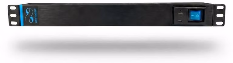 Infitronic INSV1006FR, barra di alimentazione da 19 pollici, 8 prese, tipo E (CEE 7/5), montabile su rack 1U