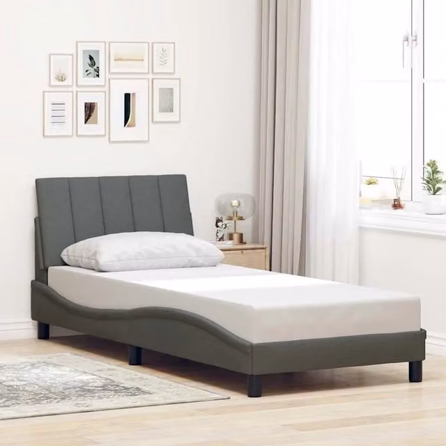 Struttura Letto Hanko Design Mania Grigio Scuro L 80 x P 200 cm