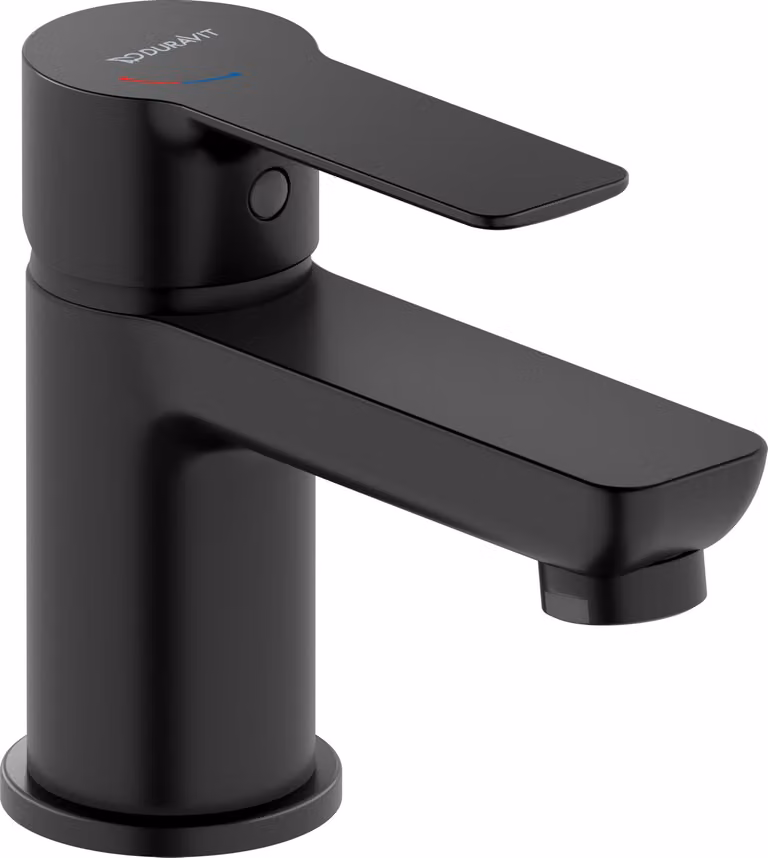 Miscelatore monocomando per lavabo, nero opaco, tecnologia FreshStart, sistema Minusflow