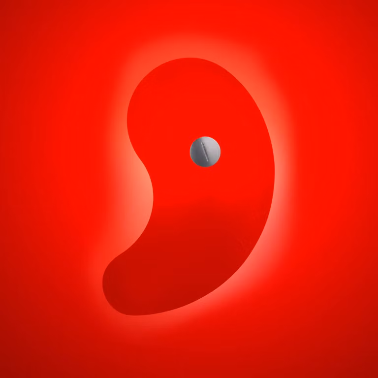 Foscarini Applique da parete di design Bit 1, Rosso, Soggiorno / Sala da pranzo, Vetro, Design, Applique