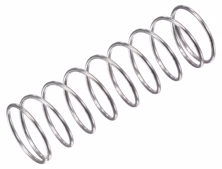 Confezione da 5 molle a compressione, acciaio inossidabile 304, dimensioni 16x1 mm, lunghezza 50 mm, forza 5,9 N