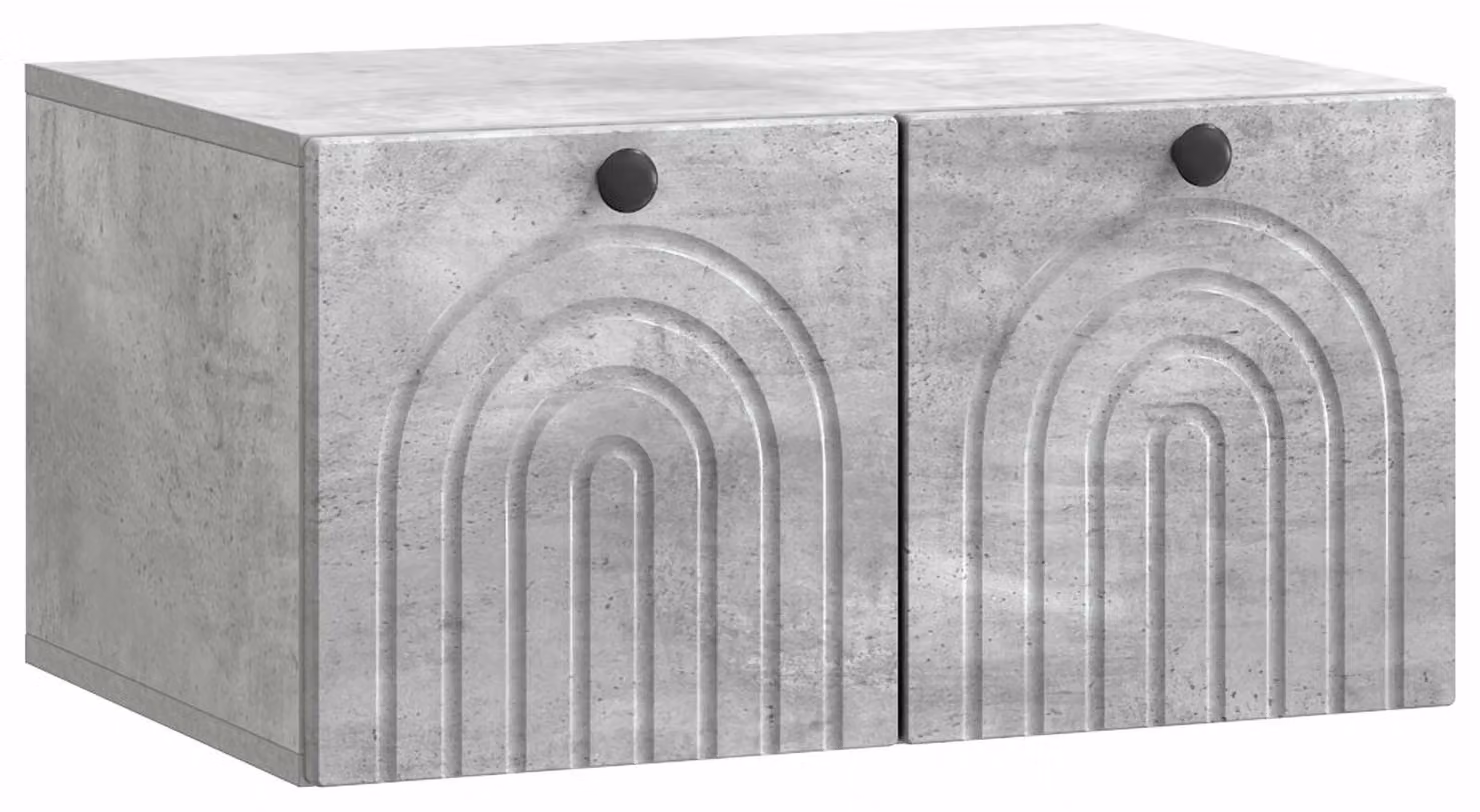 Mobile Porta TV da Muro Grigio Cemento 59,5 x 41 x 30 cm
