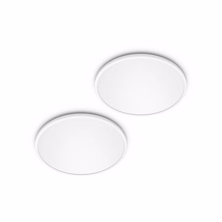 Philips Plafoniera a LED SuperSlim, dimmerabile, Bianco / Opale, Studio / Ufficio, Plastica, Moderno, Plafoniera LED