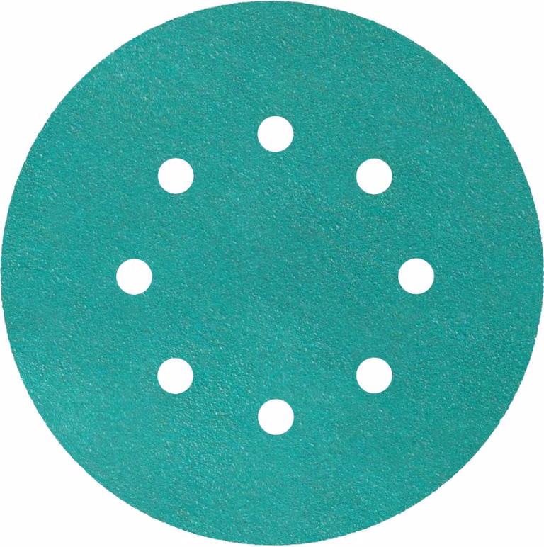 Dischi FP 77 K con fissaggio a velcro, 125 mm, grana 500, forma forata GLS5, 353159
