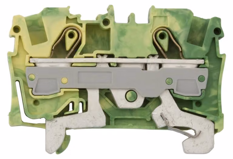 Morsetto per conduttore di protezione WAGO, 2006-1207, verde-giallo