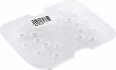 Falso fondo per bacinella alimenti Cambro Mod. 1/6 Gastronorm in plastica trasparente 60PPD190