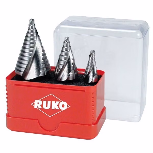 Set di punte a gradini RUKO A101038 Acciaio rapido