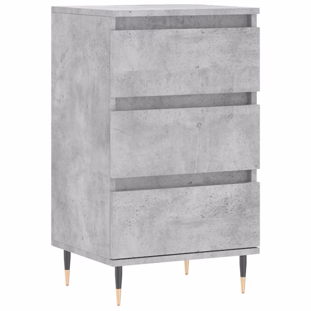 Credenza Grigio Cemento 40x35x70 cm in Legno Multistrato