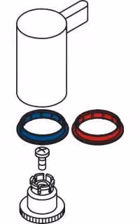 HG Axor Steel 2 4L Maniglia per vasca AXOR STEEL Braccio caldo/freddo