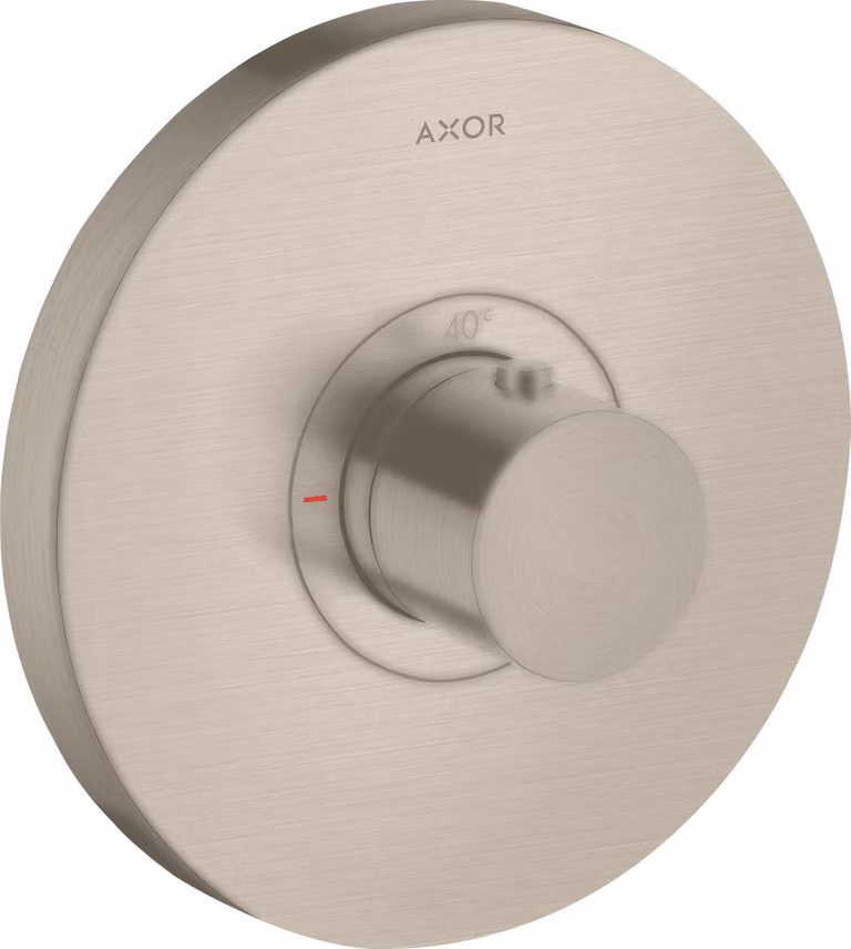 hansgrohe AXOR Starck ShowerSelect Thermostat de douche à débit élevé rond encastré, 36721820, 36721820