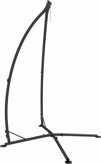 Outsunny Supporto per Sedia Sospesa in Metallo Nero con Altezza: 215 cm