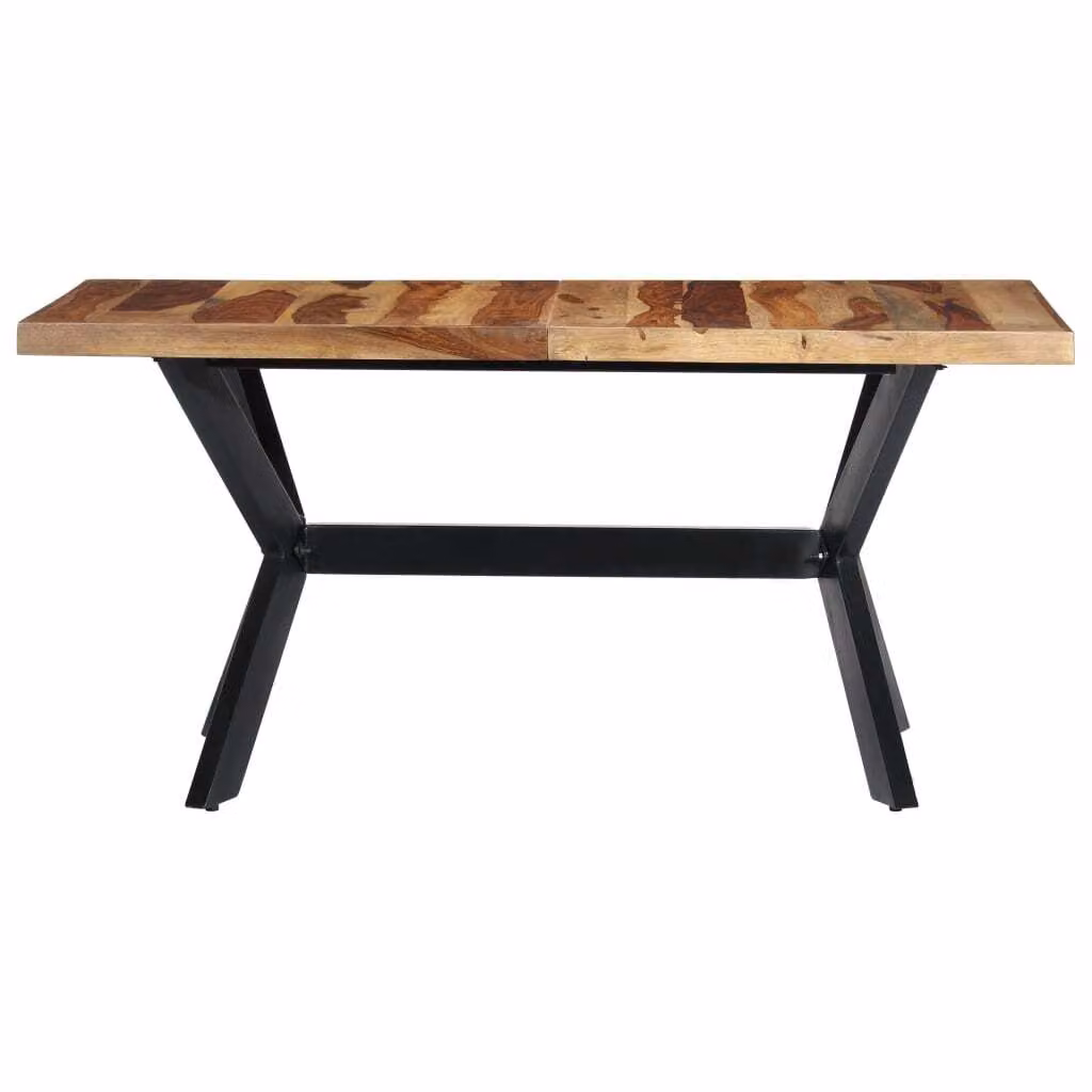 Tavolo da Pranzo 140x70x75 cm in Legno Massello di Acacia
