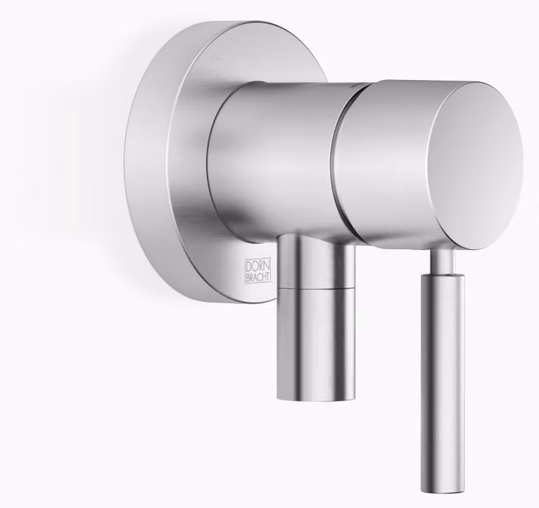 Dornbracht mitigeur monocommandé encastré avec plaques de recouvrement D. 80mm, avec raccord de douche intégré, 36046660-93, 36046660-93