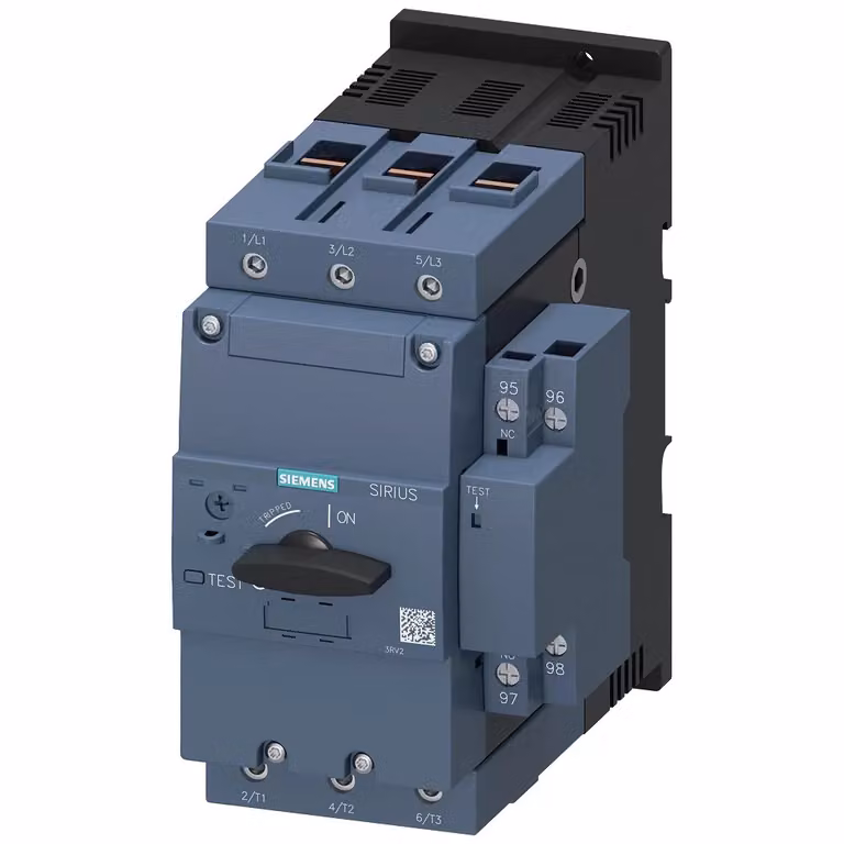Interruttore di potenza Siemens, S3, protezione motore, CLASSE 10, corrente nominale A: 57-75 A, corrente nominale N: 975 A 3RV21424KA10