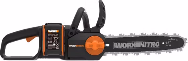Motosega a batteria WORX WG350E 20V con barra da 30 cm, batteria da 2.0 Ah e caricabatterie rapido, colore arancione – 2