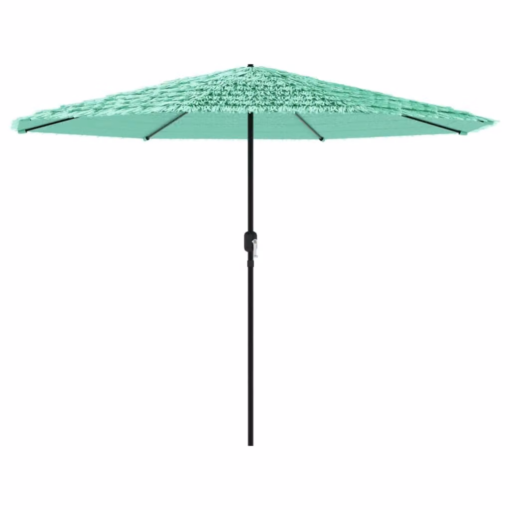 Ombrellone Giardino con Palo in Acciaio Verde 324x324x247 cm